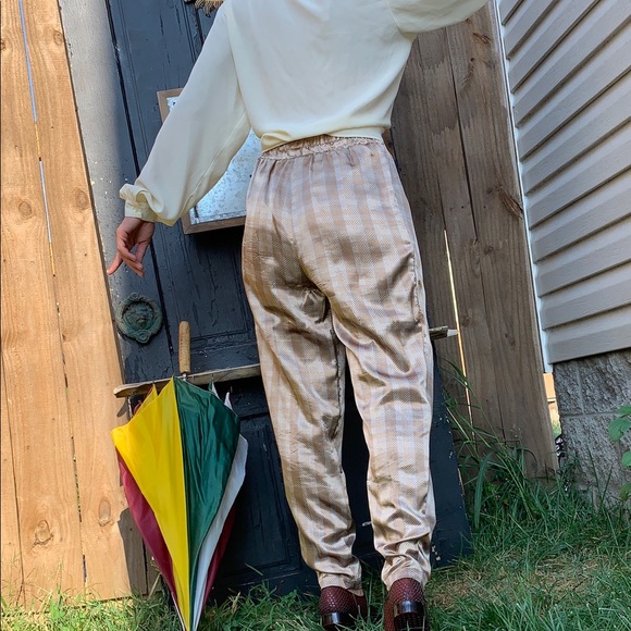 VTG Vintage 1970’s silky pants 👖 SZ S Deadstock - Picture 3 of 6